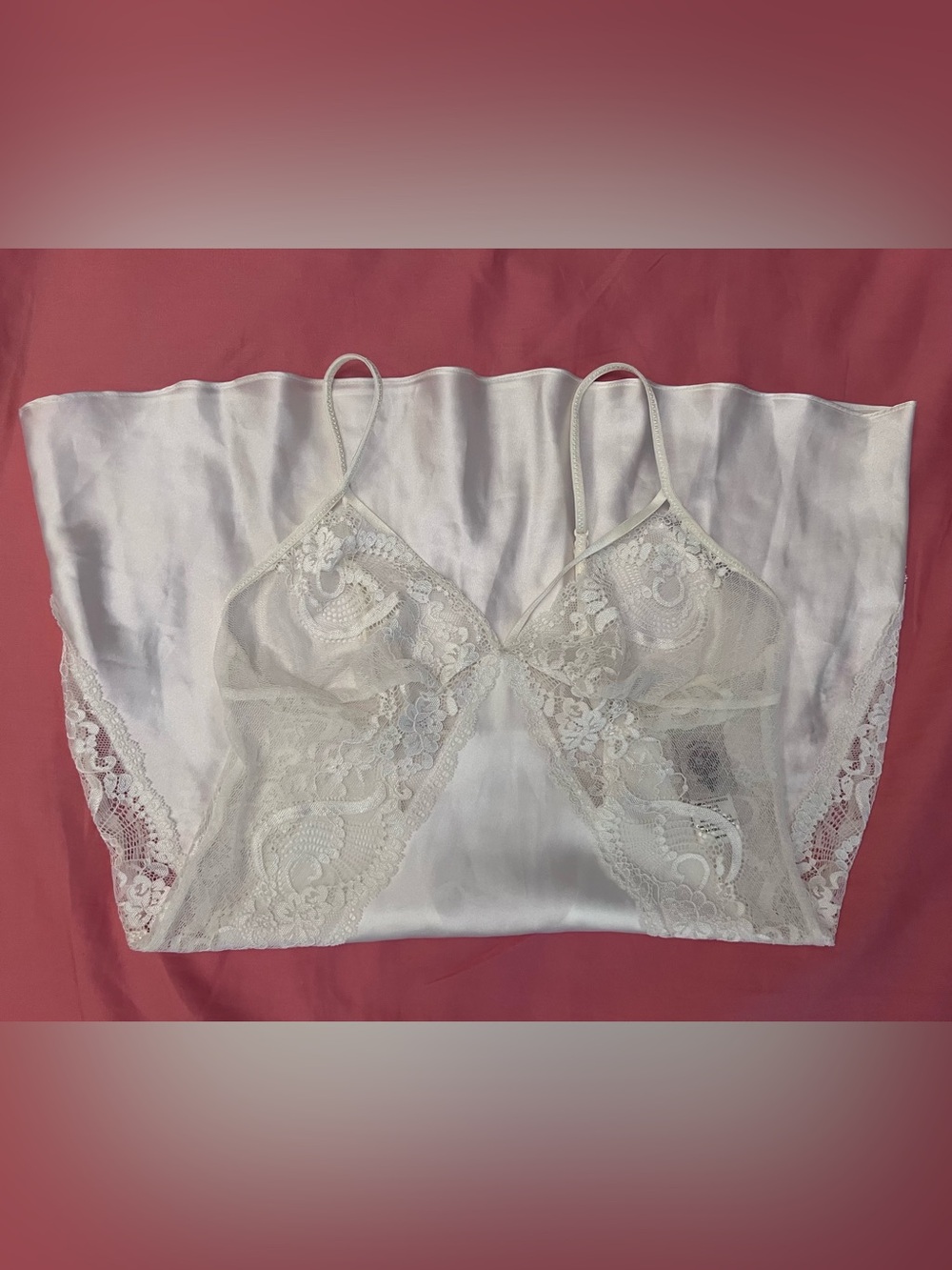White Lingerie Slip Dress